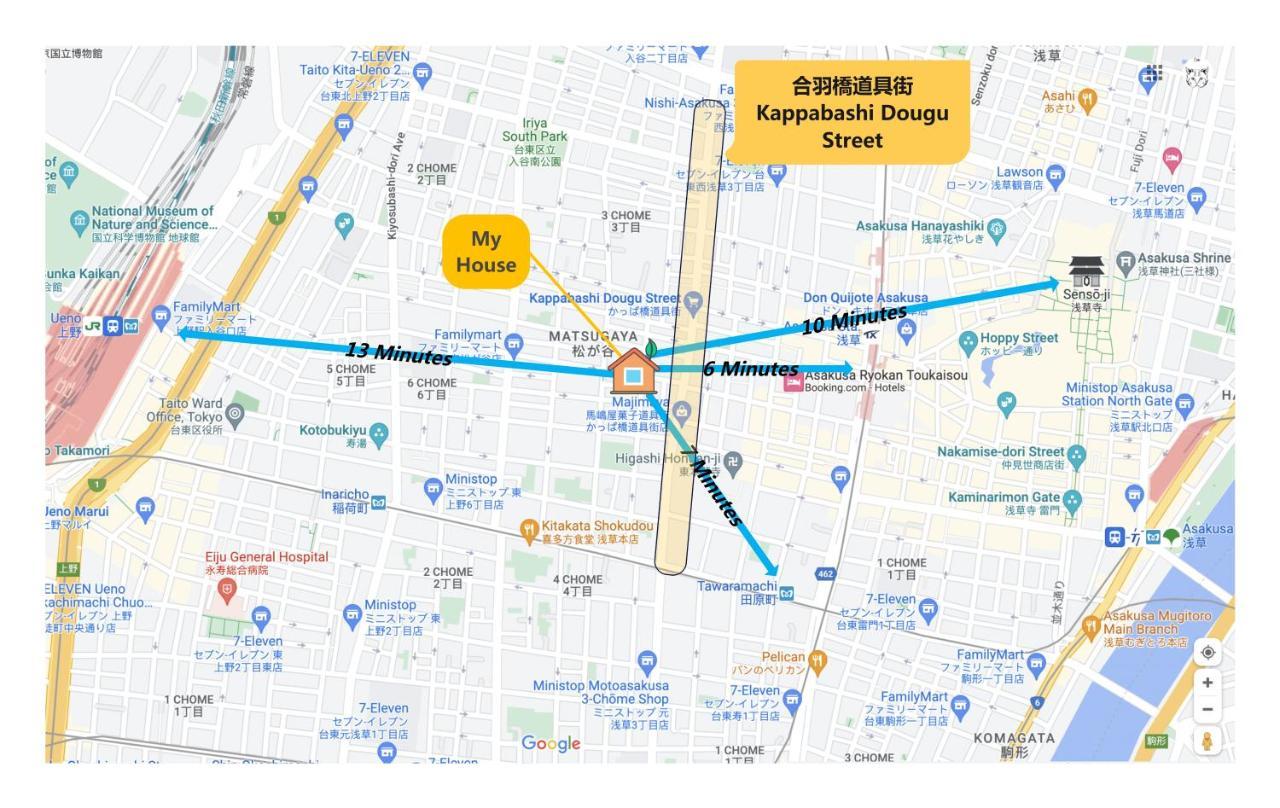 Casa vacanze Asakusa，2br Cozy Detached House，10mins To Senso-ji *